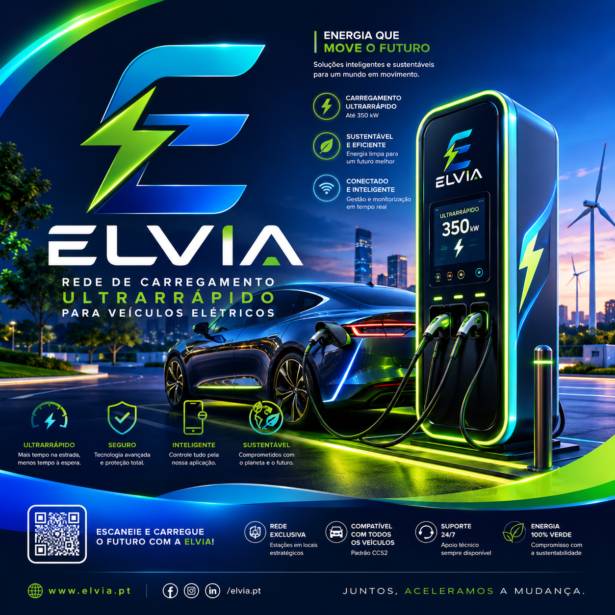 ELVIA — Rede de Carregamento Ultrarrápido 350 kW